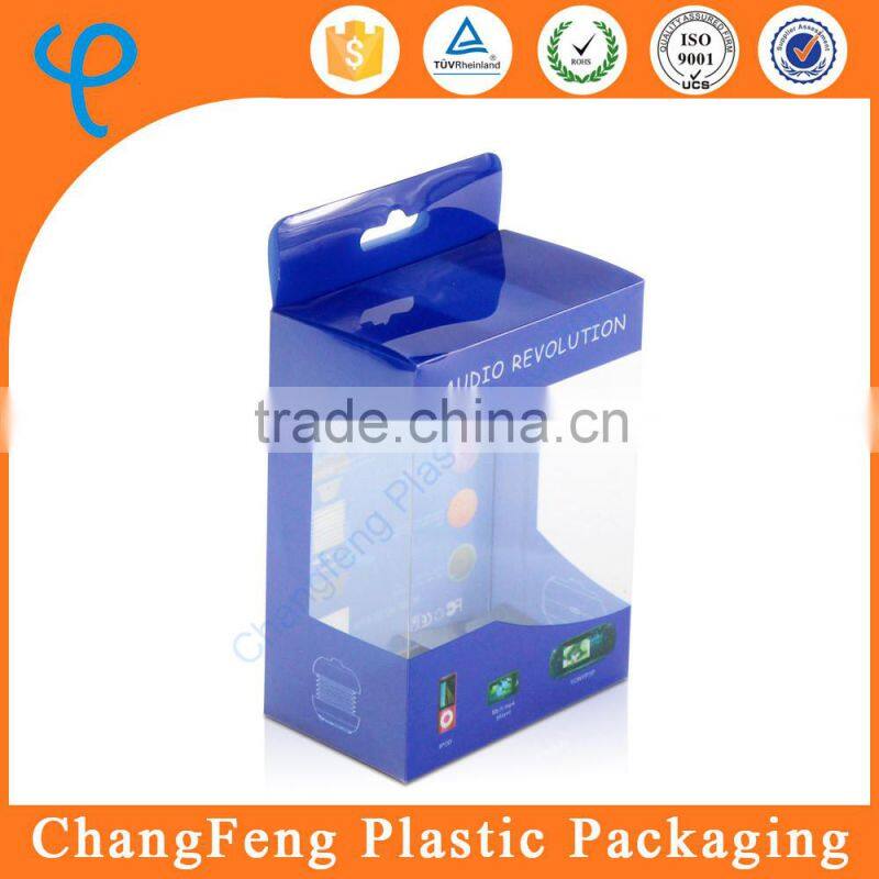Fancy design transparent plastic packaging box