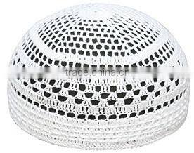 African is handmade white muslim hats for men