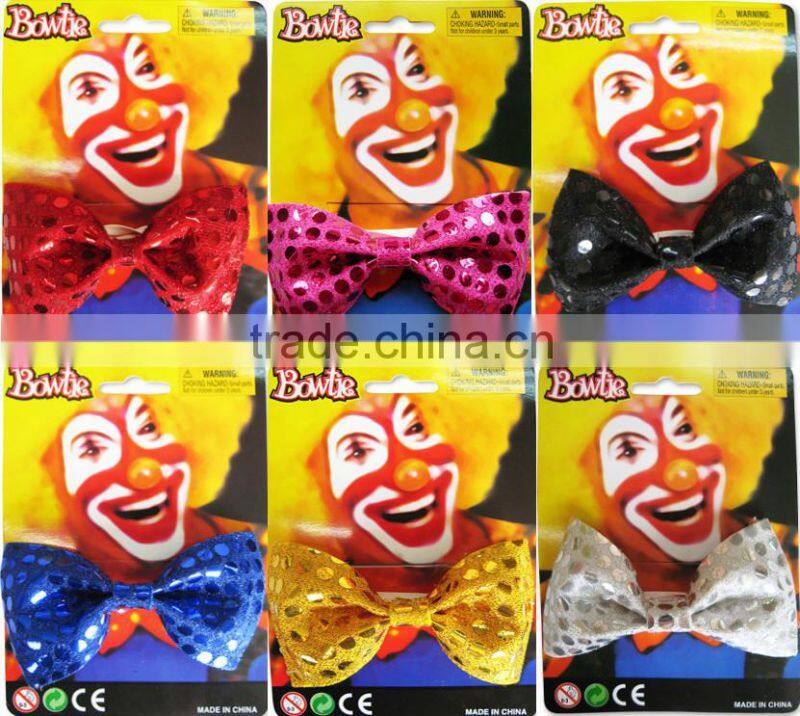 Funny sequin bow tie clown costume accessory
