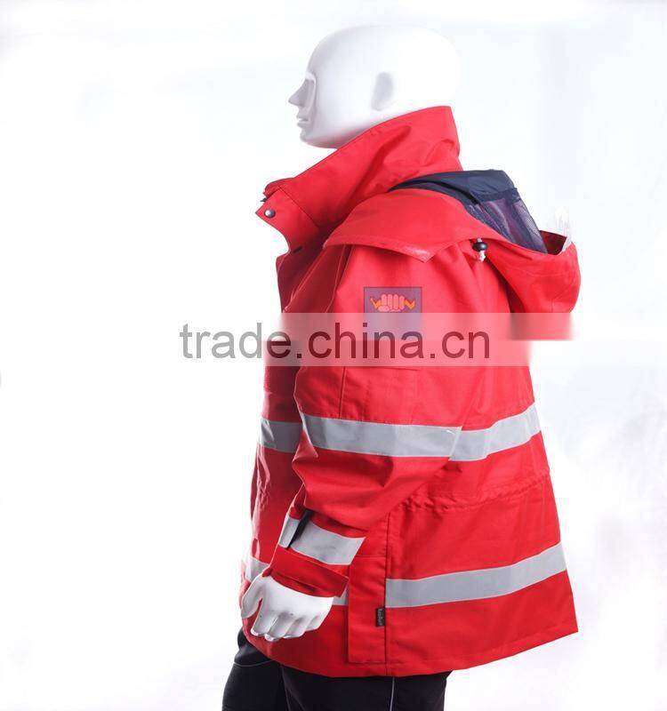 high visibility poly-cotton outdoor emergency resuce clothing