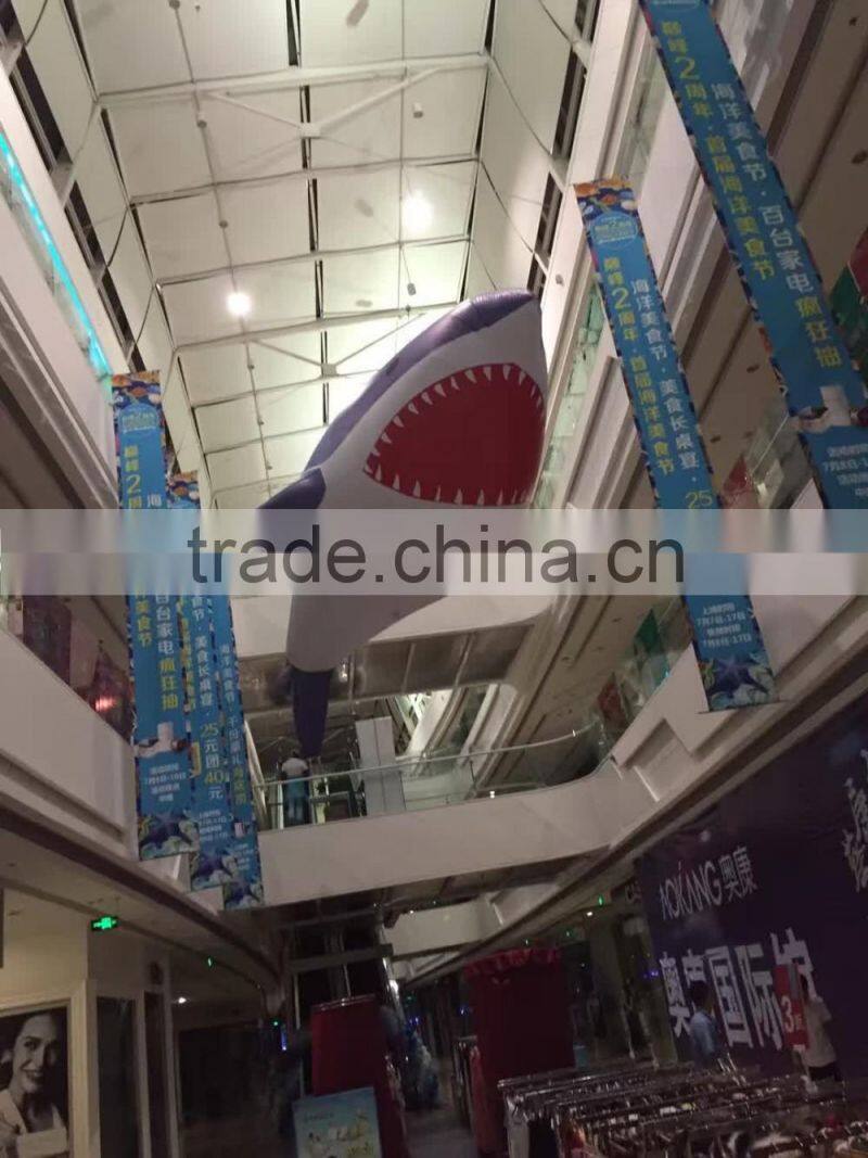 Blue whale shape PVC balloon for party , giant PVC balloon , helium balloon