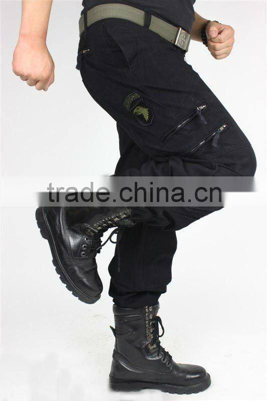 100% cotton black military uniform