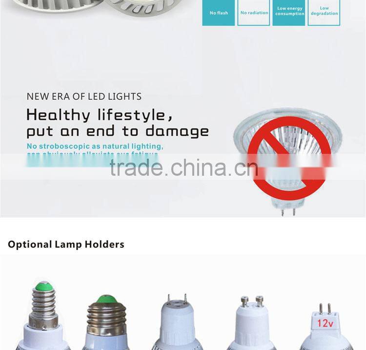 LED spotlight spotlight led 30 degree SMD5630 Aluminum GU10 led spotlight 2700K-6500K