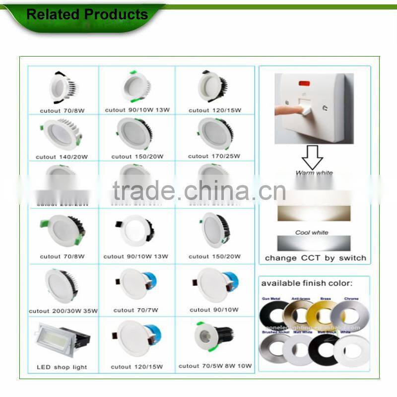 4 inch 90mm cutout color changeable SMD recessed led downlight SAA Australia standard