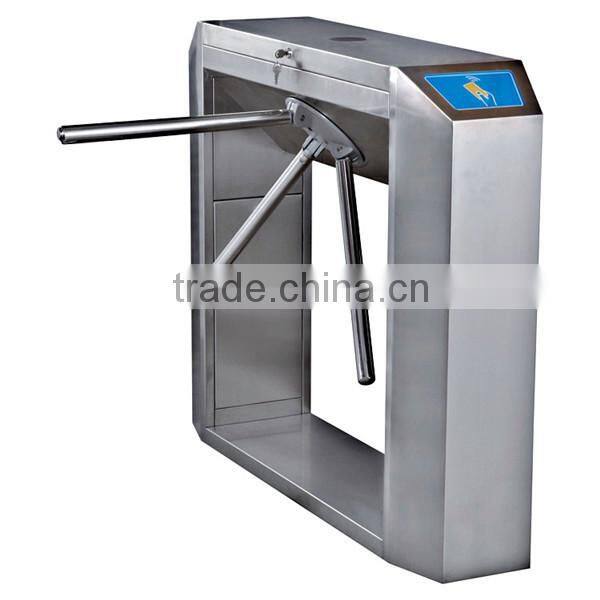 304 stainless steel high quality swipe card crowd management bridge type tripod barrier