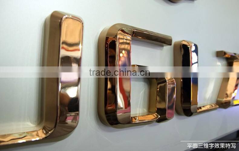 Decorative Metal Logo / brand designer handbags logo Type custom