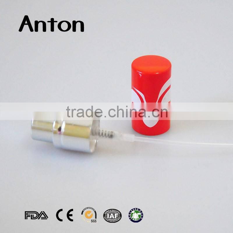 Colourful crimp aluminum pump atomizers and cap