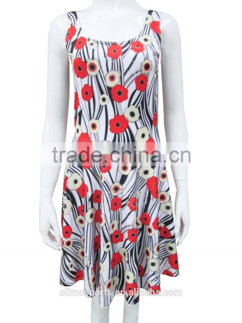 Ladies Grey Knit Elegant Women Casual Dress