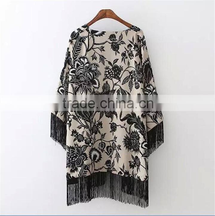 Summer Fashion Beachwear With Fringes Free Size Turkish Kaftan