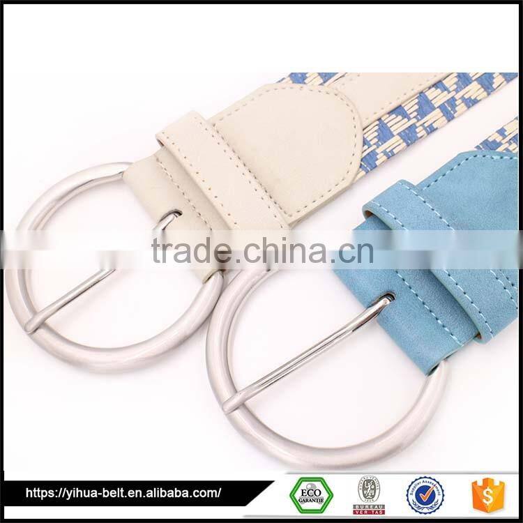 retro style women New fashion mix color weaving belt