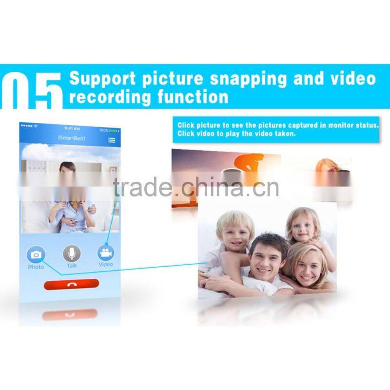 Wireless Video Door Intercom IR Night Vision Home Security Visual Door Ring Support Mobile Phone
