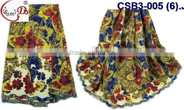 CSB3-005 Wholesale new design african wax lace fabric making night party dress