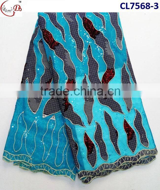 CL7568 2016 Chowleedee High quality Top Fashion Latest Design wax lace