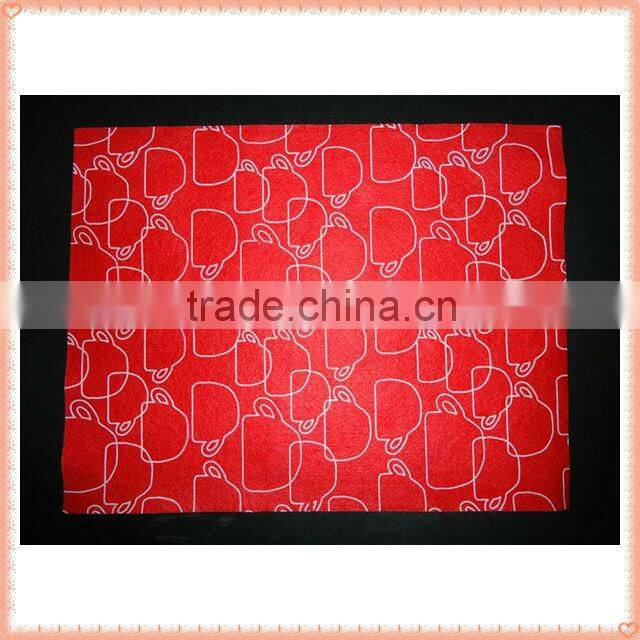 Printed kitchen dish cloth, dish washing cloth