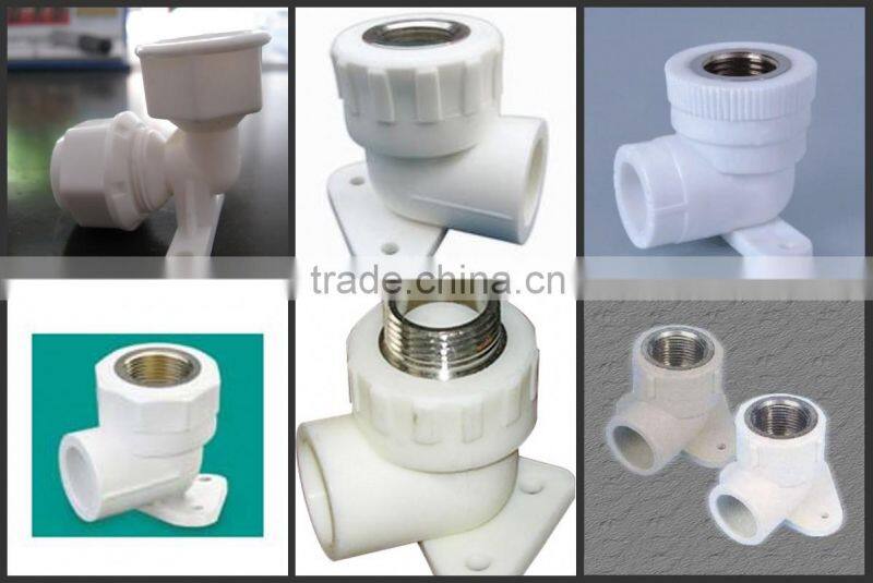 PVC elbow with plate
