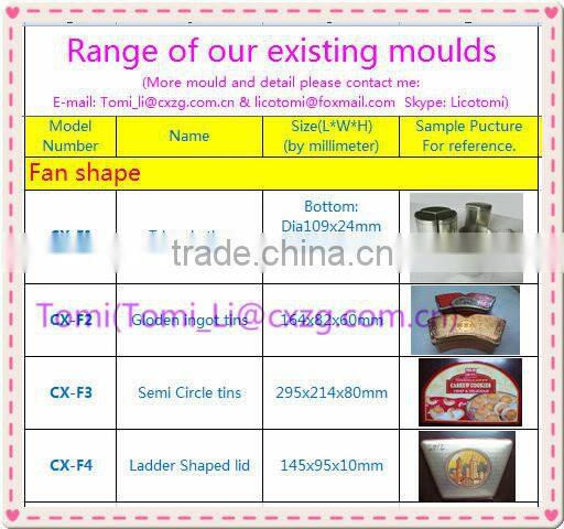 205x205x100mm house shape handle tin box