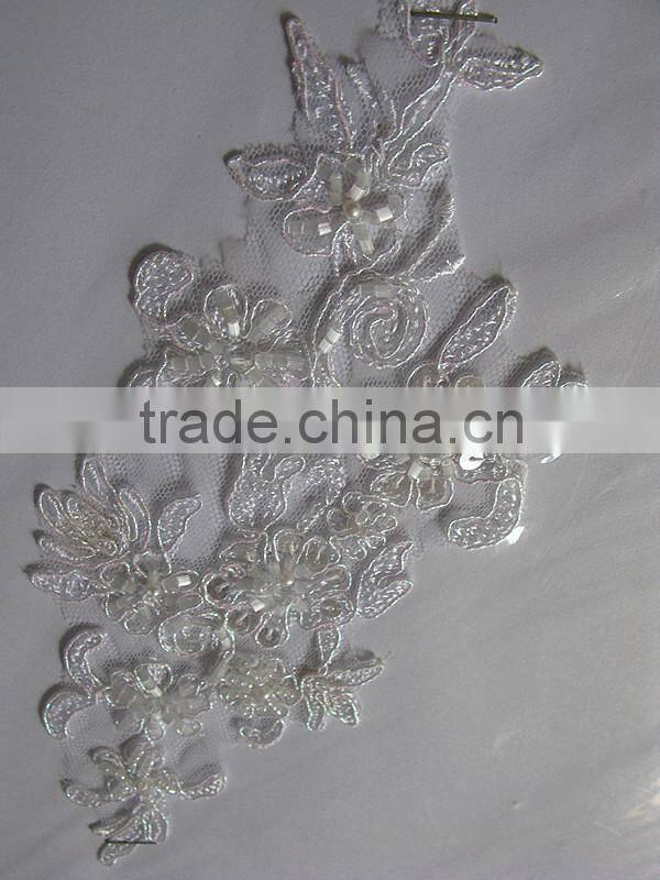 2015 Hot Sale Customized Garment Applique Lace/ Embroidery Motif/applique embroidery patch/floral applique