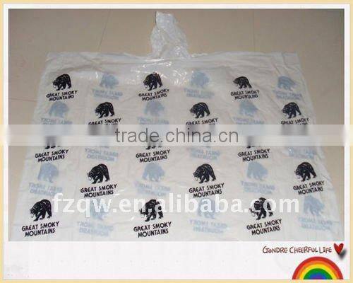 adult disposable pe poncho