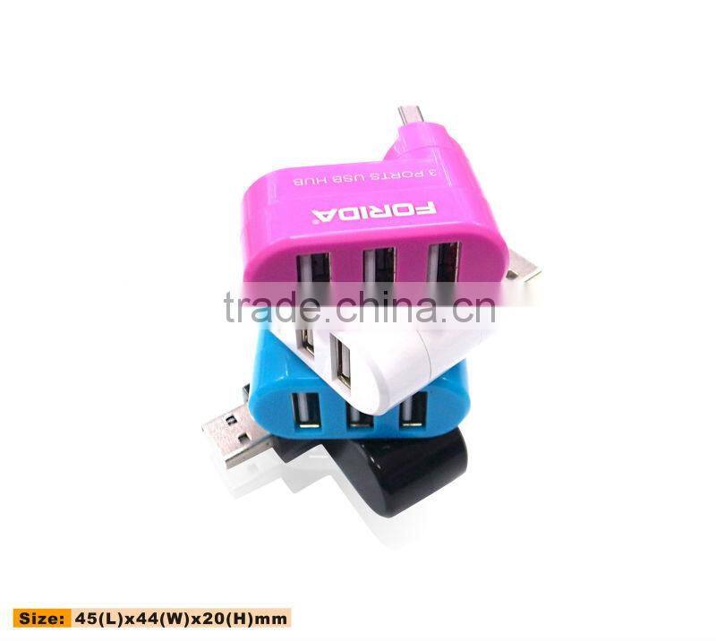 usb 2.0 3 ports hub with card reader