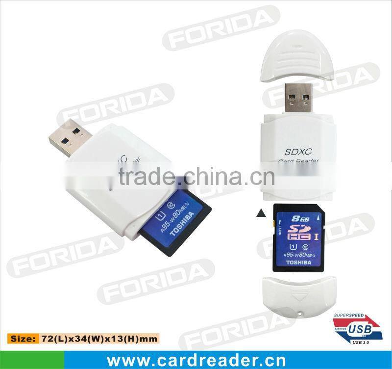 2013 New Style Smart USB3.0 External card reader with LED indicator