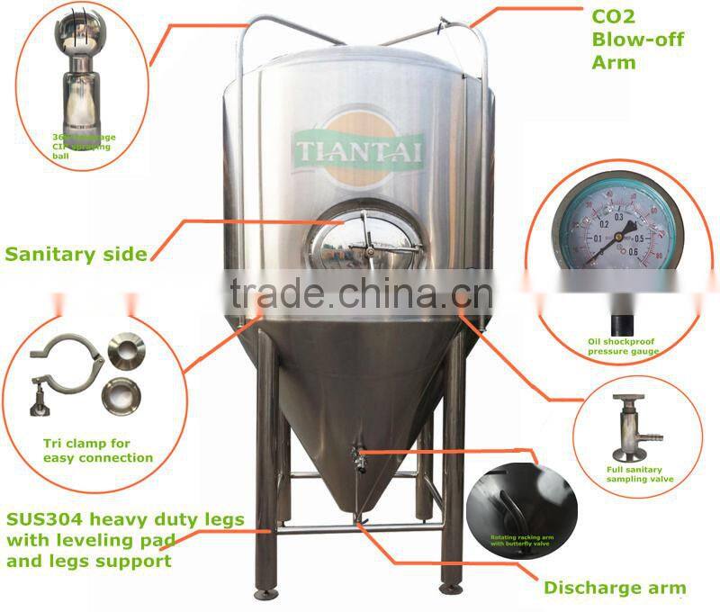 5000L hefeweizen beer produce plant for micro brewery equipment