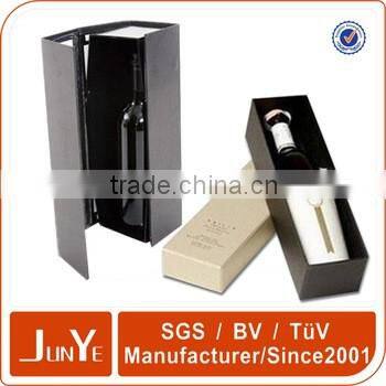 good sewing foldable leather box for wine bottles packaging