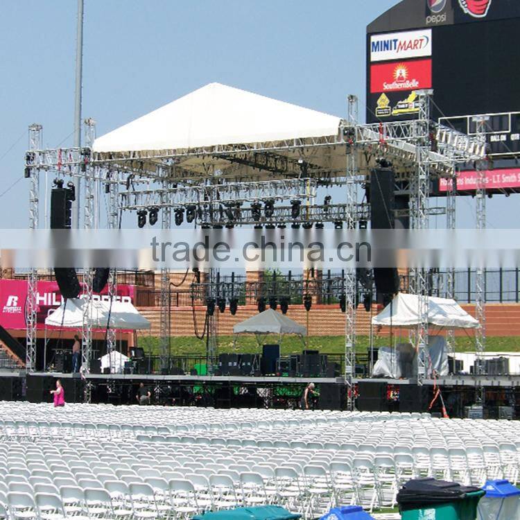 Aluminum stage truss system with wings