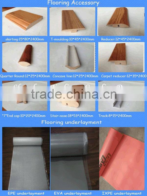 18mm ac2 ac3 mdf laminate flooring nosing