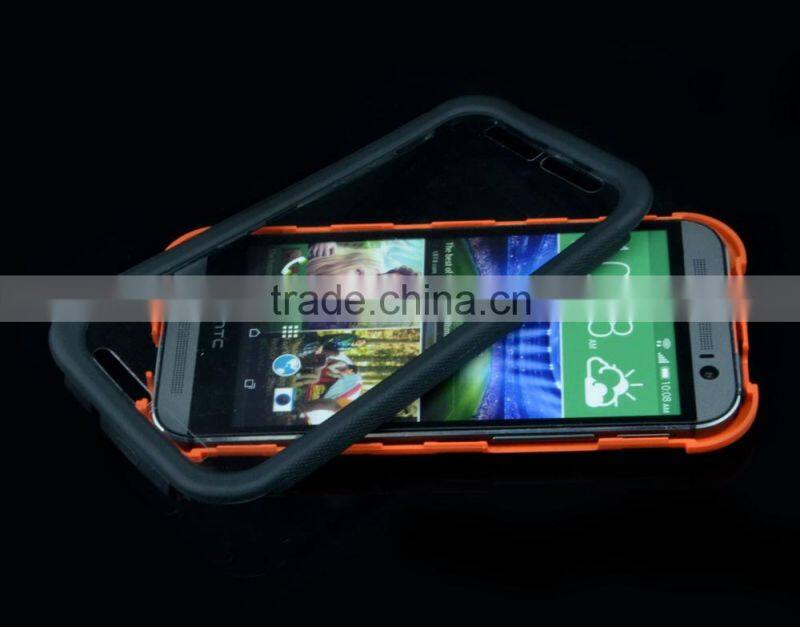Hybrid Shock Proof Silicone Mobile Phone Case For HTC M8