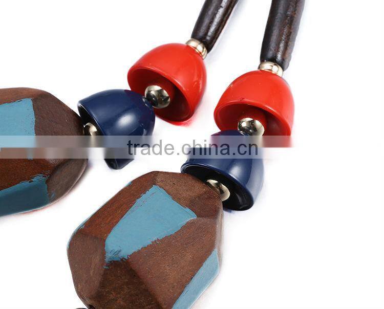 2015 latest wooden necklace designs, multicolor necklace, necklace for men and women