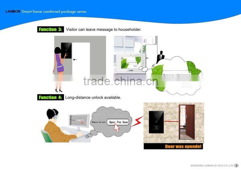 Color video door phone video system kit L2-CH7-1 smart your life