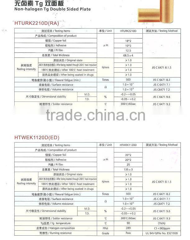 Copper clad laminate pcb board