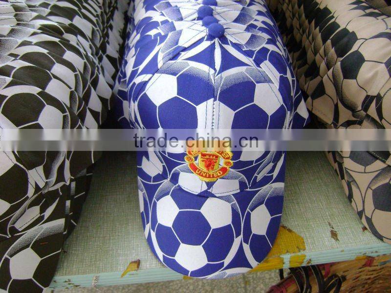 low profile pre-curved 100% cotton sport football cap