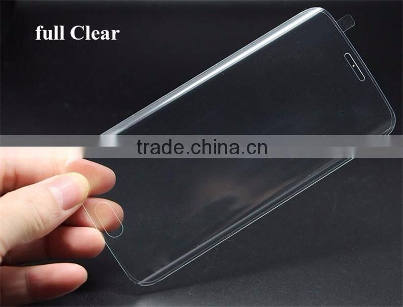 Full Cover Clear Screen Protector 0.2mm 3D Curved Toughened Film Guard Tempered Glass For Samsung Galaxy S6 Edge Plus