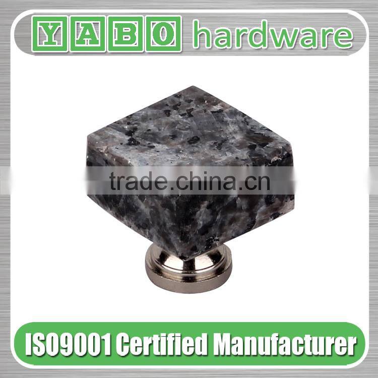 Delicate small square granite drawer knobs for furniture living room