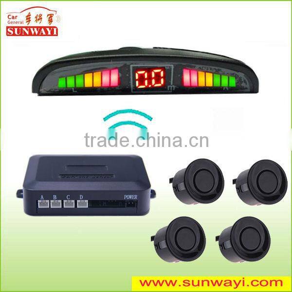 LED display run freely front rear wireless parking sensors