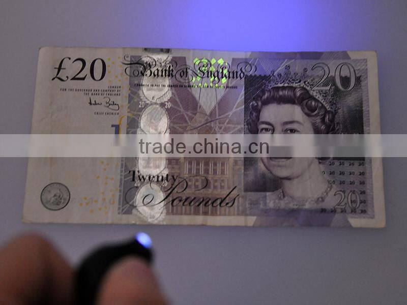 Wholesale Purple Light 365-370nm UV LED Plastic keychain Manufacturers