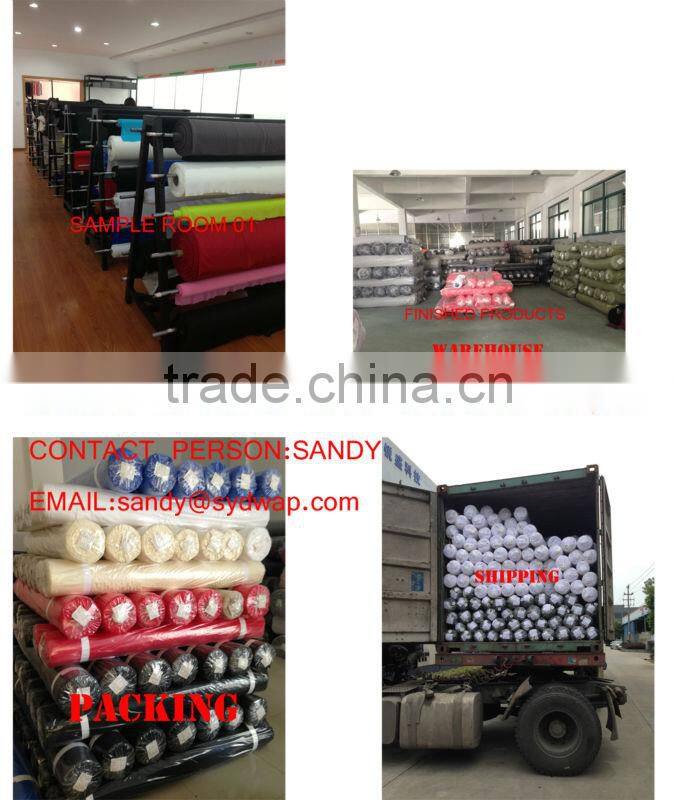 100% polyester Shiny plain cloth