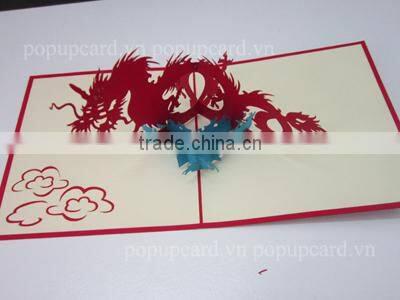 3d pop up greeting card boy with puppy