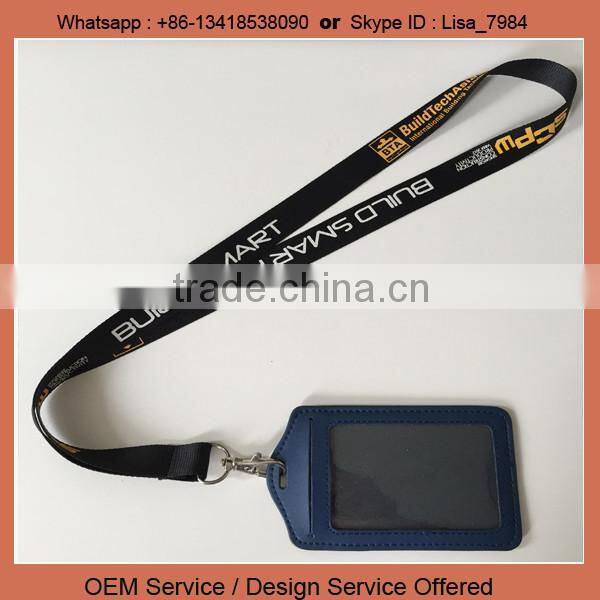 2015 New China wholesale id card custom printed sublimation polyester custom lanyard card