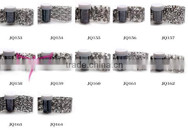 New fashion nail art color transfer foil with 200+ colors design