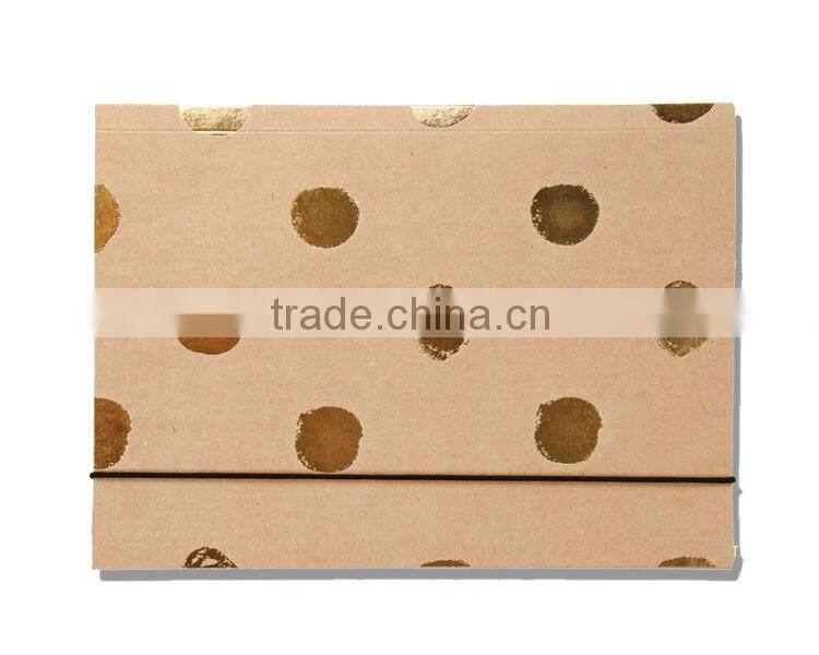 Flashy Kraft material String Closure envelope folder