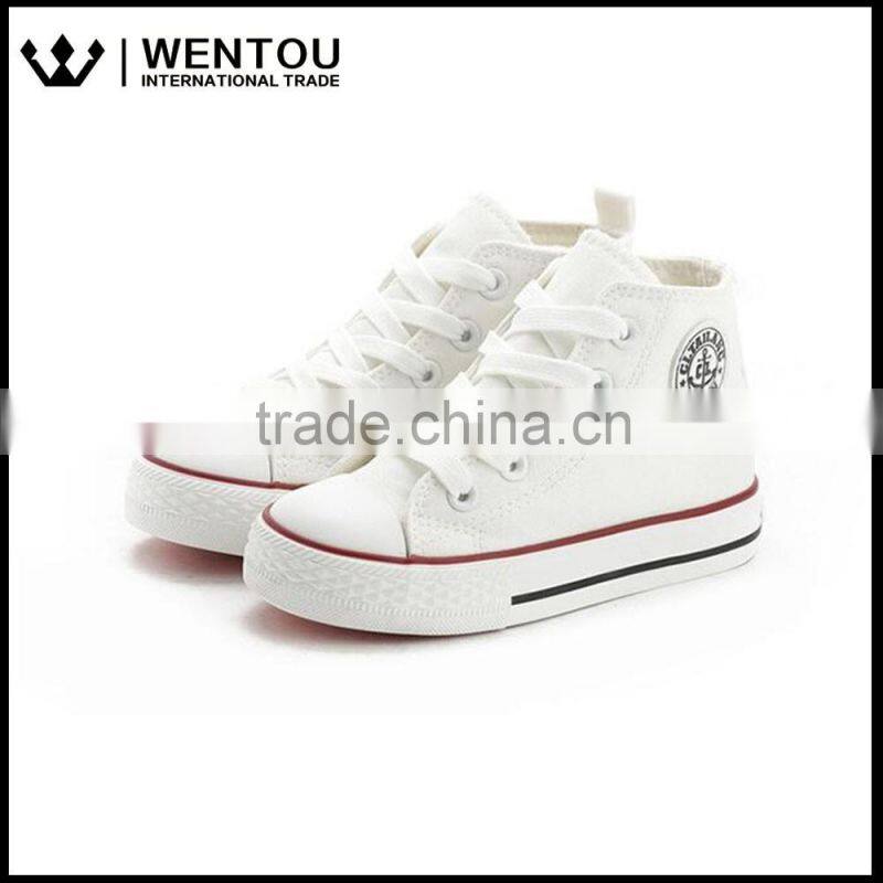 Children High-Top Lace Up Zipper Kids Canvas Sneaker