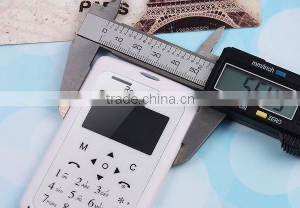 12-Card Small Student Mobile Phone Ultra Thin 4.8mm Clear Screen Mp3 Player Small Phone