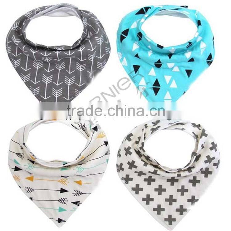New design fashion manufacturer cotton baby bandana bibs baby bib