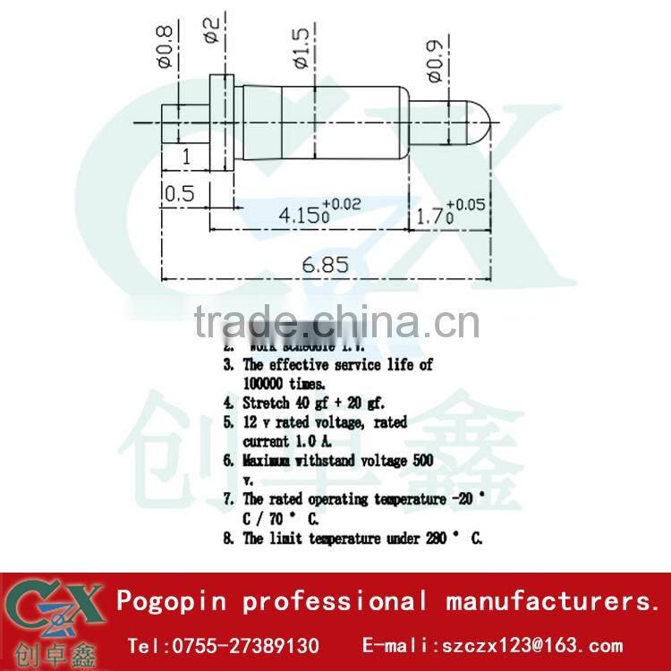5pin connector pogo pin connector PCB connector