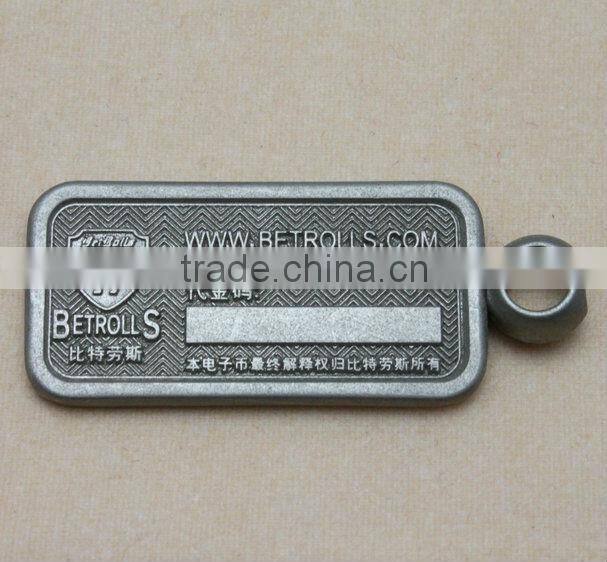 personalised small decorative metal plates for door,bag/street sign plate