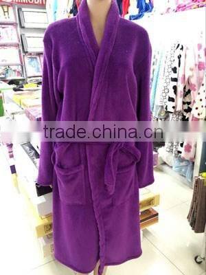 wholesale adult onesie cheap soft coral fleece bathrobe made in china