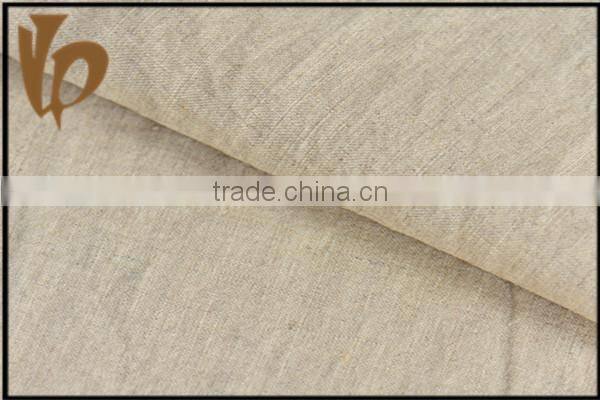 China supplier 100% linen elegant fancy gold dress fabric from factory