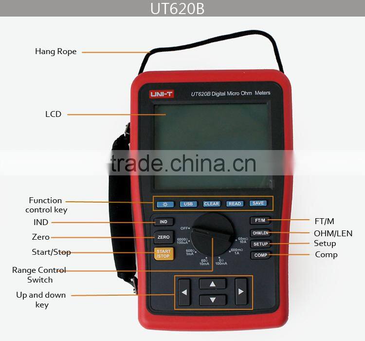 UT620B Factory Wholesale Digital Micro Ohm Meters,Milliohm Meter